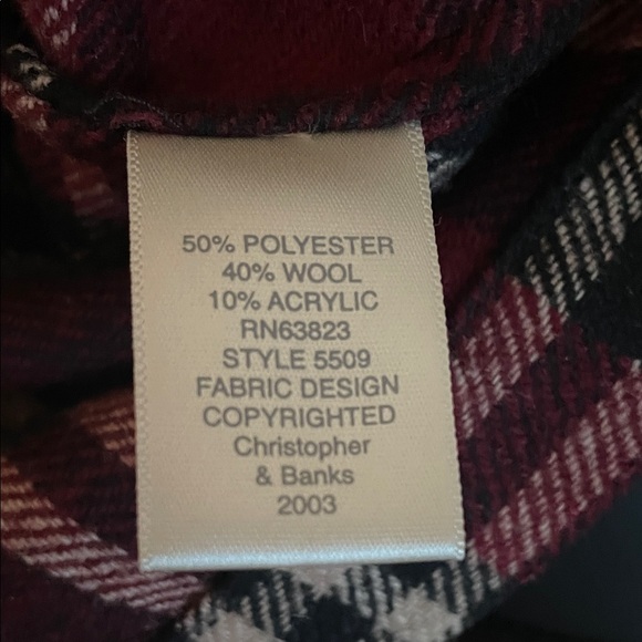 Christopher & Banks Shacket Plaid Jacket XL - Picture 5 of 9